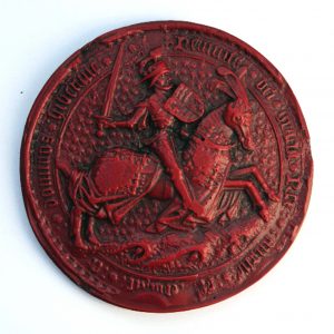 King Henry VII - Reverse in Red - Great seal.