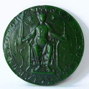 King Richard I - Obverse in Green - 1st seal.