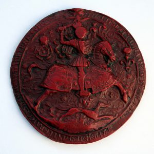 King Edward VI- Reverse in Red - Great seal.