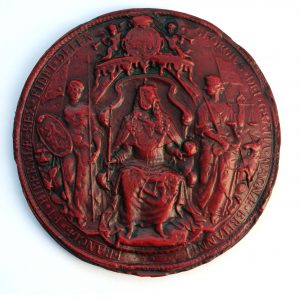 King George I. - Obverse in Red - Great Seal.