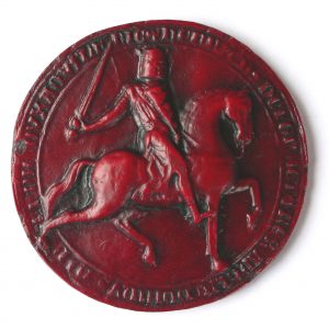 King Henry III - Reverse in Red - 2nd Great seal.