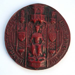 King Henry IV - Obverse in Red - 1st Great seal.