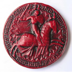 King Henry V - Reverse in Red - Great seal.
