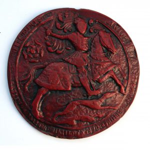 King Henry VIII- Reverse in Red - 3rd Great seal.