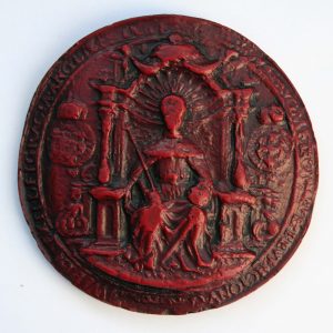 King Edward VI- Obverse in Red - Great seal - Court of Augmentation.